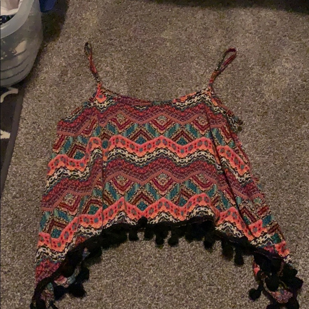 Tribal crop top